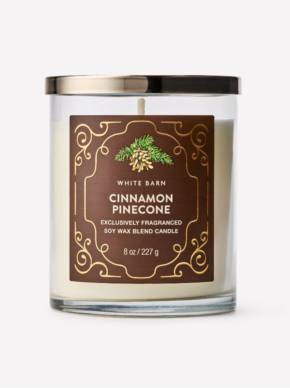 2/$20 “CINNAMON PINECONE” Single Wick Candle by B&BW / WB, 8 oz / 227 g, NWT